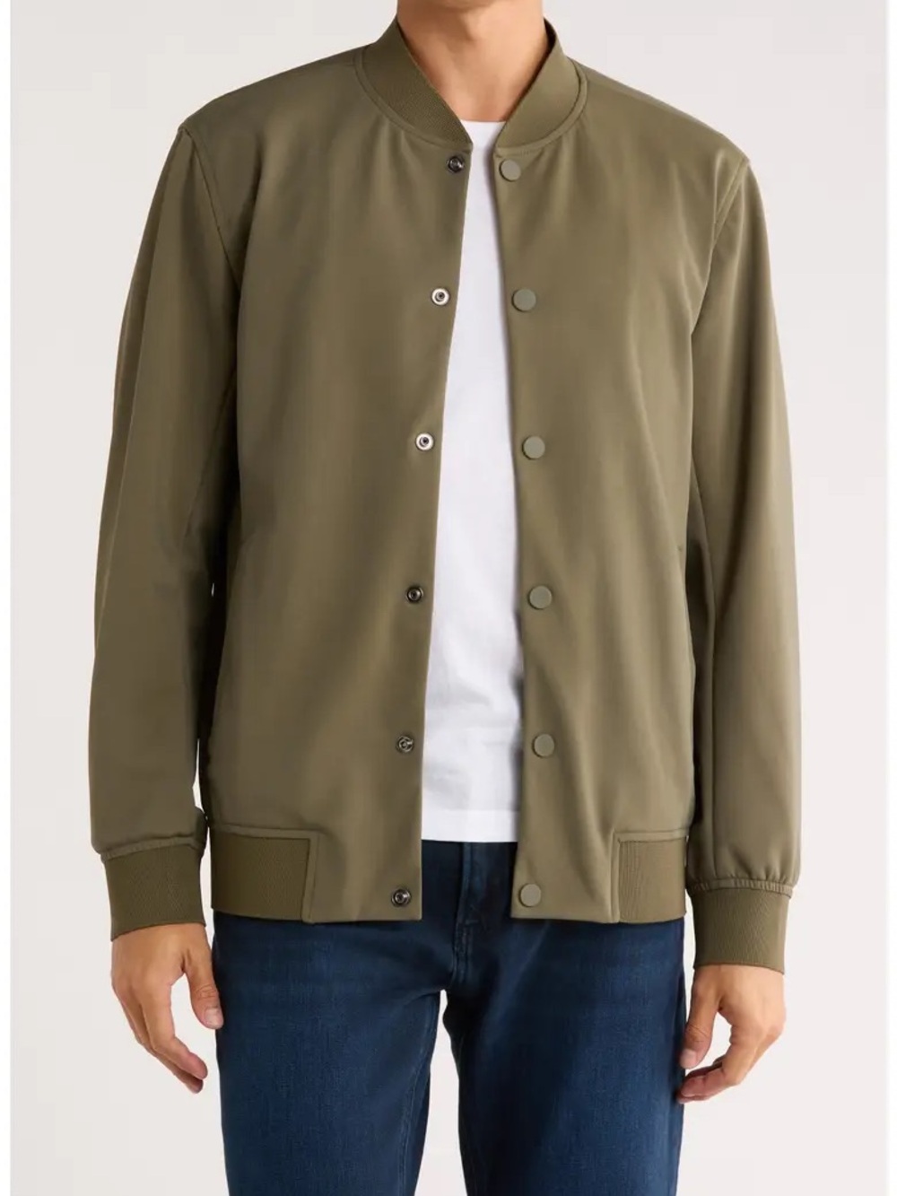 Men's Olive Bomber Jacket